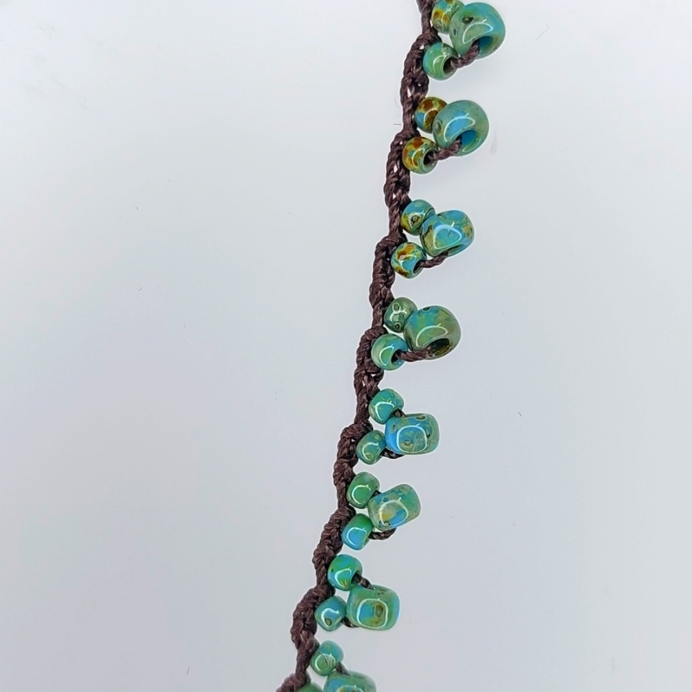 Hand Crafted Turquoise Bead Necklace by Rust Belt Rai… - Picture 12 of 15